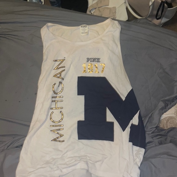 White pink tank top - Picture 1 of 2